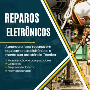 Imagem de  Aprenda como montar sua própria assistência técnica de aparelhos eletrônicos criado por Weverson na hotmart