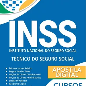 Imagem de capa para o Ebook Apostila INSS Técnico do Seguro Social [Material Atualizado 2022]