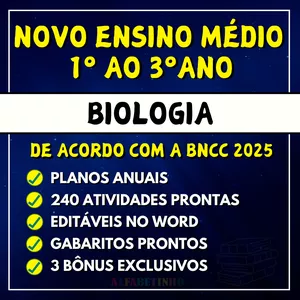 Imagem do curso BIOLOGIA - Planejamentos e Atividades - Novo Ensino Médio 2025