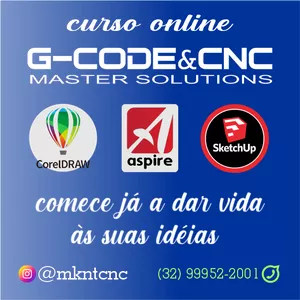 Imagem de capa para o Curso online Curso Gcode &amp; Cnc Master Solutions