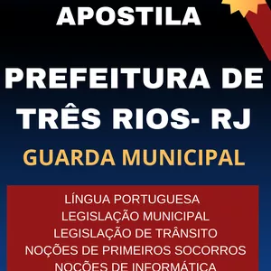 Imagem de capa para o Ebook APOSTILA GUARDA MUNICIPAL DE TRÊS RIOS