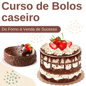 Imagem de capa para o Curso online Bolos Caseiros Lucrativos: Do Forno à Venda de Sucesso