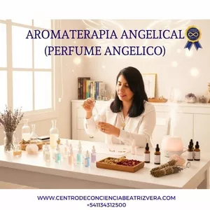Imagen de portada para Curso online Aromaterapia angelical (perfume angelico), terapias aromaticas y bienestar con certificación