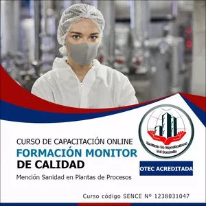 Imagen de portada para Curso online Monitor de Calidad en Plantas de Procesos 