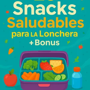 Imagen de portada para Ebook 25 Snacks Saludables para Regreso a Clases 🍎🥪 ¡Ideas rápidas, nutritivas y fáciles para que tus hijos disfruten su lonchera todos los días!