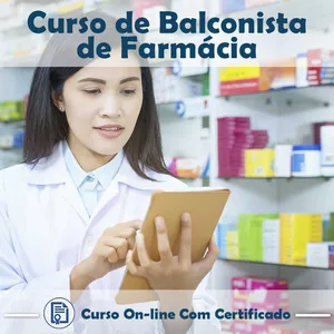 Imagem de Curso online de como ser Balconista de Farmácia criado por Qualifica Brasil na hotmart