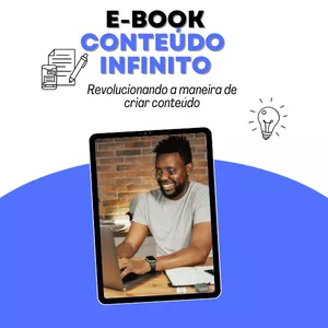 Imagem de capa para o Ebook Ebook 10 Passos para Produzir Conteúdo Infinito 