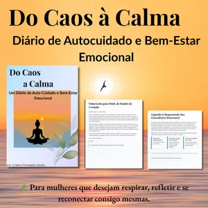 Imagem de capa para o Ebook Do Caos à Calma – Um Diário de Autocuidado e Bem-Estar Emocional