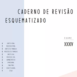Imagem principal do produto CADERNO DE REVISÃO ESQUEMATIZADO - 3° EDIÇÃO