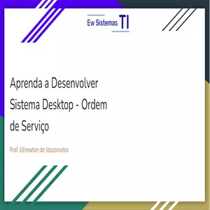 Imagem principal do produto Aprenda a Desenvolver Sistema Desktop - Ordem de Serviço