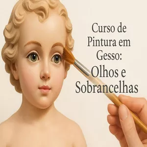 Imagem de capa para o Curso online Curso de pintura em gesso olhos e sobrancelhas 