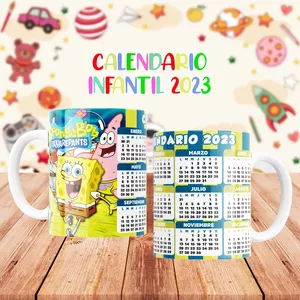 Imagen de portada para Curso online Plantilla para sublimar-Calendario infantil 2023