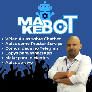 Imagem de capa para o Curso online MakeBot - Criando Chatbots de Vendas Descomplicado