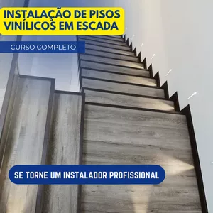 Imagem de capa para o Curso online Curso online de piso vinílico em escada 