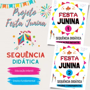 Imagem de capa para o Ebook Festa Junina - Sequência Didática alinhada com a BNCC