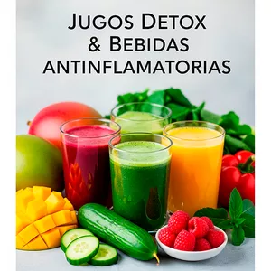 Imagen de portada para Ebook Jugos Detox &amp; Bebidas Antiinflamatorias