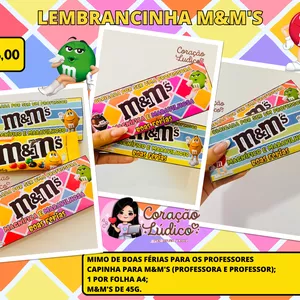 Imagem de capa para o Ebook 🫶🏼Lembrancinha M&M'S - Professores