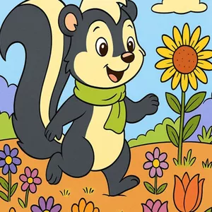 Imagen de portada para Ebook La mofeta que deseaba oler a flores.