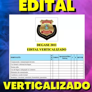 Imagem de capa para o Ebook DEGASE 2011 - EDITAL VERTICALIZADO