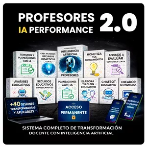 Imagen de portada para Curso online Profesores IA Performance 2.0