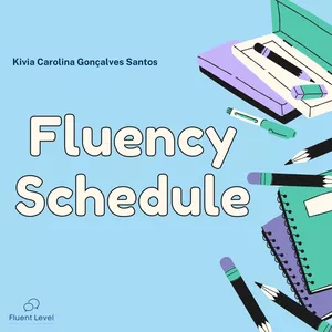 Imagem principal do produto Fluency Schedule (Cronograma de inglês)