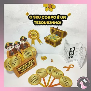 Imagem de capa para o Ebook O SEU CORPO É UM TESOURINHO - MAIO LARANJA -KIT