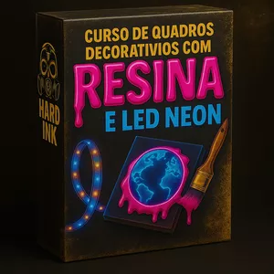 Imagem de capa para o Curso online Quadros Decorativos Resinados e com Led