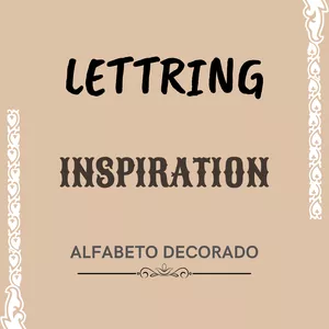 Imagem de capa para o Ebook Lettring Inspiration Alfabeto decorado