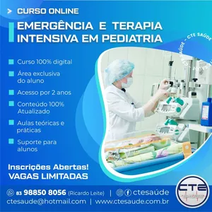 Imagem de capa para o Curso online Emergência e Terapia Intensiva em Pediatria - CTE SAÚDE