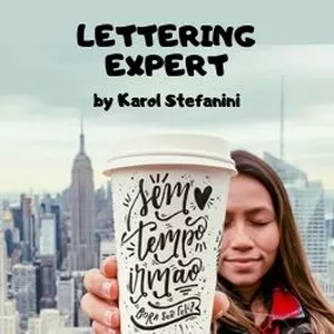 Imagem de capa para o Curso online Lettering Expert by Karol Stefanini (T1 a T12)