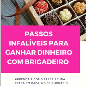 Imagem de capa para o Ebook Renda Extra com Brigadeiro Gourmet