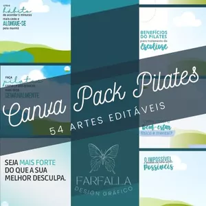 Imagem de capa para o Curso online Canva Pack Pilates