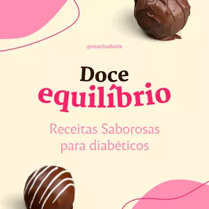Imagem de capa para o Ebook Doce Equilíbrio: Receitas para Diabéticos