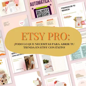 Imagen de portada para Curso online ETSY PRO: ¡"TODO LO QUE NECESITAS PARA CREAR Y ABRIR TU TIENDA EN ETSY CON ÉXITO!