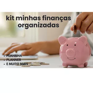 Imagem de capa para o Ebook Kit minhas finanças organizadas 