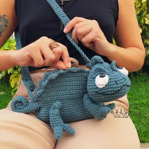 Imagem de capa para o Curso online Bolsa Camaleão em Amigurumi