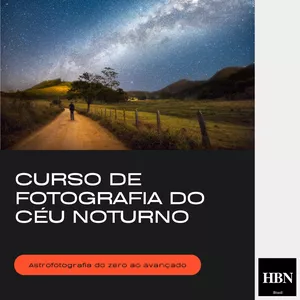 Imagem de capa para o Curso online Curso de fotografia do céu noturno: astrofotografia do zero ao avançado