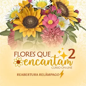Imagem de capa para o Curso online Flores que Encantam (Flash)
