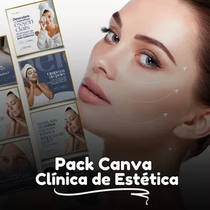 Curso Pack Canva Clínica de Estética