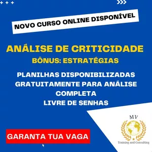 Imagem de Análise de Criticidades dos Ativos criado por MV Treinamentos e Consultoria na hotmart