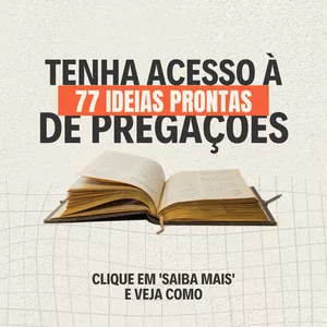 Imagem de capa para o Ebook 77 Ideias de Pregações