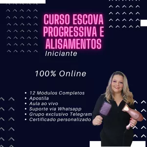 Imagem do curso Curso Escova Progressiva e Alisamentos