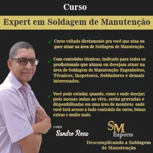 Imagem de capa para o Curso online Curso Expert em Soldagem de Manutenção