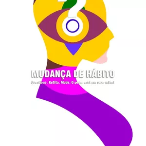 Imagem de capa para o Ebook Mudança de Hábito. Questione. Reflita. Mude. O poder está em suas mãos