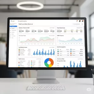 Imagen de portada para Curso online Curso de Google Analytics