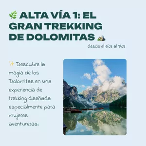 Imagen de portada para Curso online ALTA VIA 1 - El gran trekking de Dolomitas