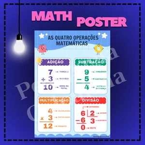 Imagem de capa para o Ebook MathPoster - As Quatro Operações Matemáticas