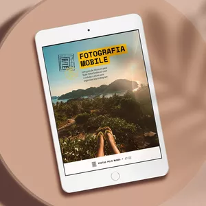Imagem de capa para o Ebook Manual de Fotografia (para feed e stories)