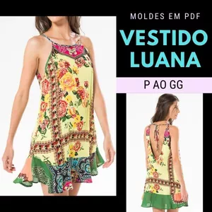 Imagem de capa para o Ebook Molde Vestido Luana