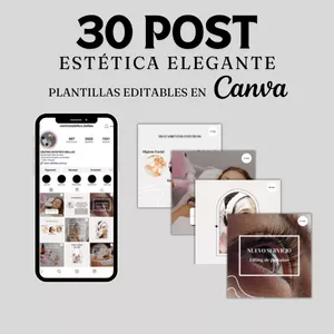 Imagen de portada para Ebook 30 post estética elegante
